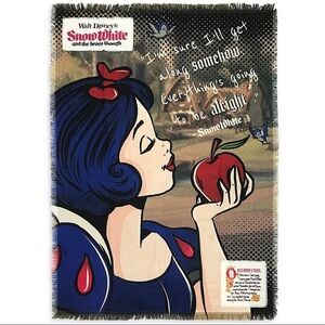 New! Disney Snow White princess celebration Tapestry Throw Blanket 70'' H x 52''